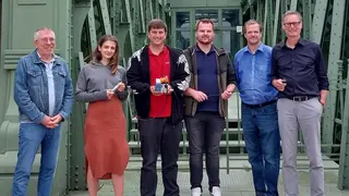 Gruppenfoto: Wolfram Rinke, Dominique Haller, Christian Schlögl, Armin Grebić, Johannes Groisz, Christoph Fehringer