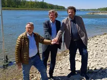 V.l.n.r.: Karl Gravogl (NÖ Landesfischereiverband), Hans-Peter Hasenbichler (viadonau), Gerhard Sandmayr (OÖ Landesfischereiverband), Foto: © viadonau