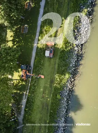 Cover des Jahresberichts Donauschifffahrt in Österreich 2020
