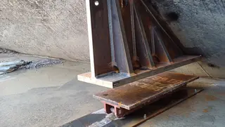 Schleusenkammer Freudenau Reparaturbereich Oberhaupt
