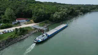 Cargo ship at berth