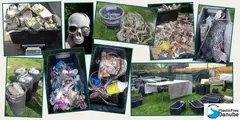 Collected types of plastic waste