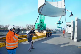 Verladung Windkraftanlage