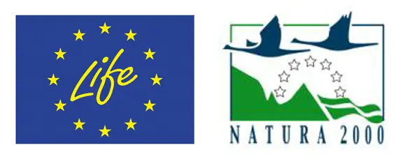 EU LIFE Programm und Natura 2000 Logos