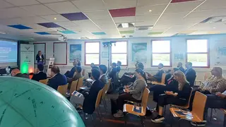 Workshop, thinkport VIENNA, audience and presenters in the seminar room