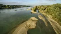 Donau, freie Fließstrecke östlich von Wien