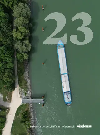Cover Jahresbericht Donauschifffahrt 2023