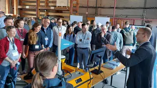 Flexible Infrastruktur auf der Donau? Innovationsmanager Severin Fraundorfer erklärte, wie es funktioniert