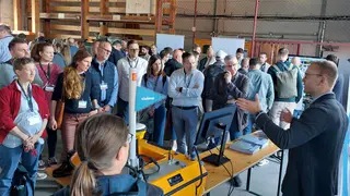 Flexible Infrastruktur auf der Donau? Innovationsmanager Severin Fraundorfer erklärte, wie es funktioniert