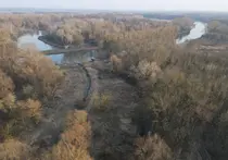 Luftaufnahme March mit Mäander