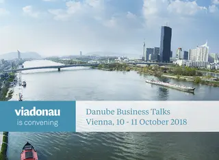 Skyline - danube at vienna