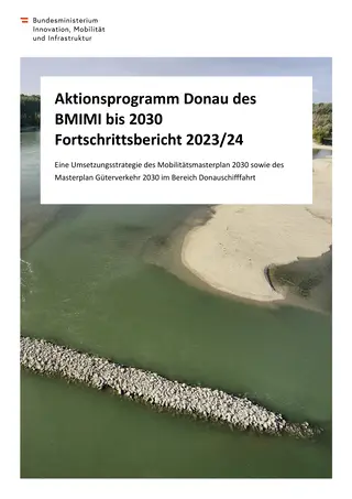 Fortschrittsbericht 2023-24 zum Aktionsprogramm Donau 2030 Cover