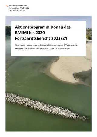 Fortschrittsbericht 2023-24 zum Aktionsprogramm Donau 2030 Cover