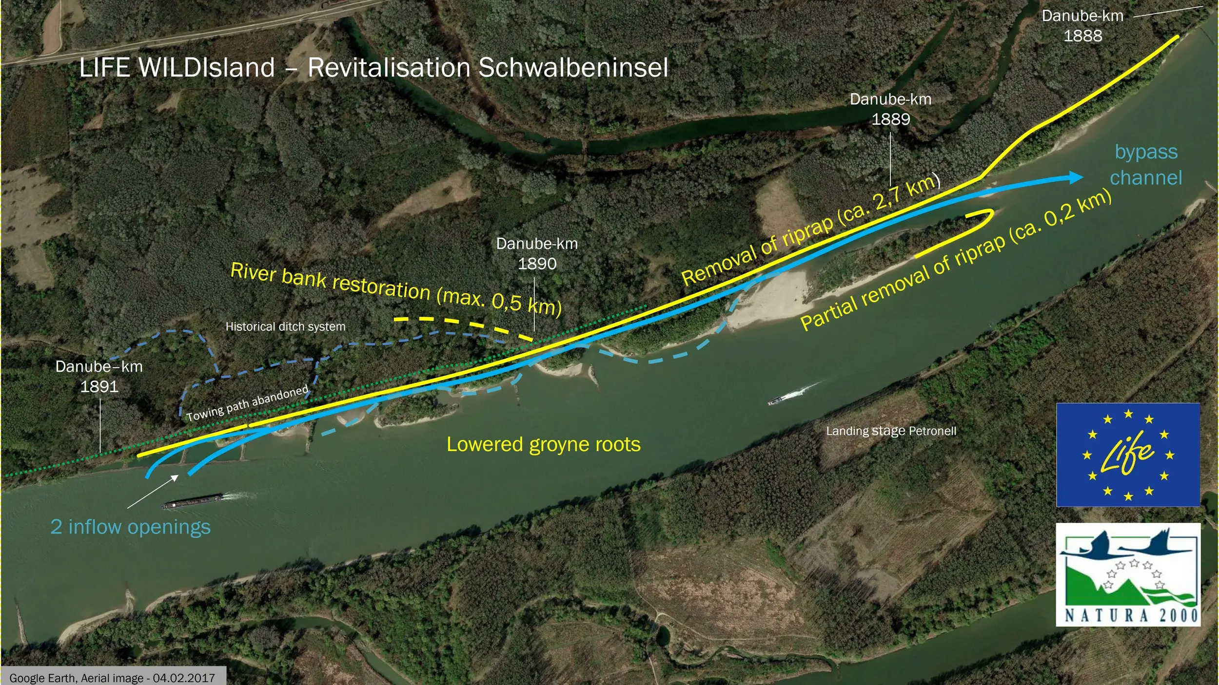 Project outline of the envisaged revitalisation at Schwalbeninsel