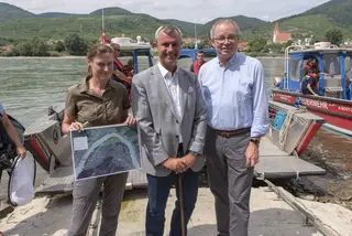 Ursula Scheiblechner, Norbert Hofer und Stephan Pernkopf