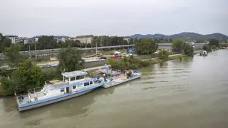 viadonau Schubschiff an Lände Brigittenau II